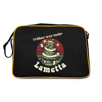 Il y avait plus de guirlandes - Sac Retro - noir/or - Dos