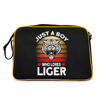 Liger Funny Gift - Retro Bag - black/gold - Back
