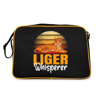Liger Funny Gift - Retro Bag - black/gold - Back