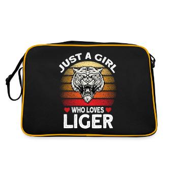 Liger Funny Gift - Retro Bag - black/gold - Back