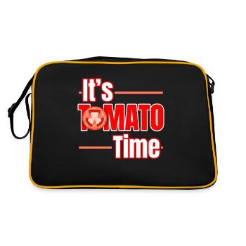 C’est Tomato Time Logo Vegan - Sac Retro - noir/or - Dos