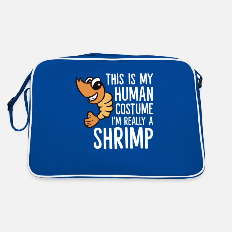 This Is My Human Costume I'm Really A Shrimp Retro Tasche
