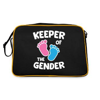 Gardien du sexe Grossesse Sexe Révéler - Sac Retro - noir/or - Dos