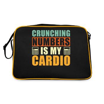 Buchhalter Spruch - Retro Tasche - Schwarz/Gold - Hinten