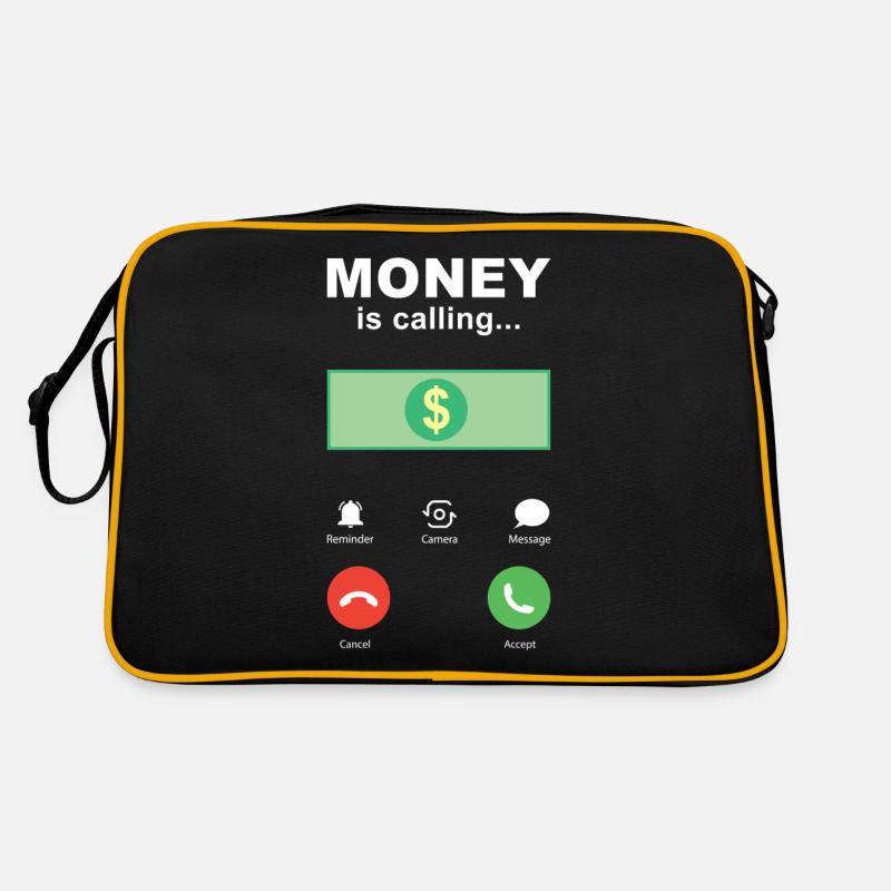 Buchhalter Spruch Geld ruft an Retro Tasche