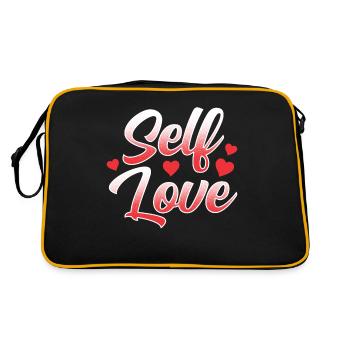 Self-love Sweet Positive Self-love - Retro Bag - black/gold - Back