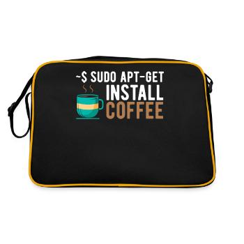 ~$ sudo apt-get install coffee Linux Programmer - Retro Bag - black/gold - Back