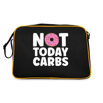 Régime faible en glucides Pas aujourd’hui Glucides aime une vie saine - Sac Retro - noir/or - Dos