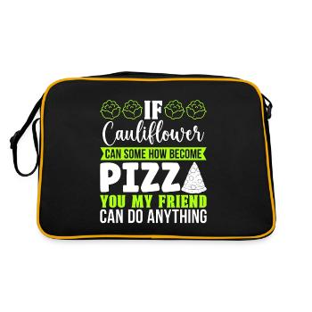 Régime faible en glucides si le chou-fleur peut mener une vie saine - Sac Retro - noir/or - Dos