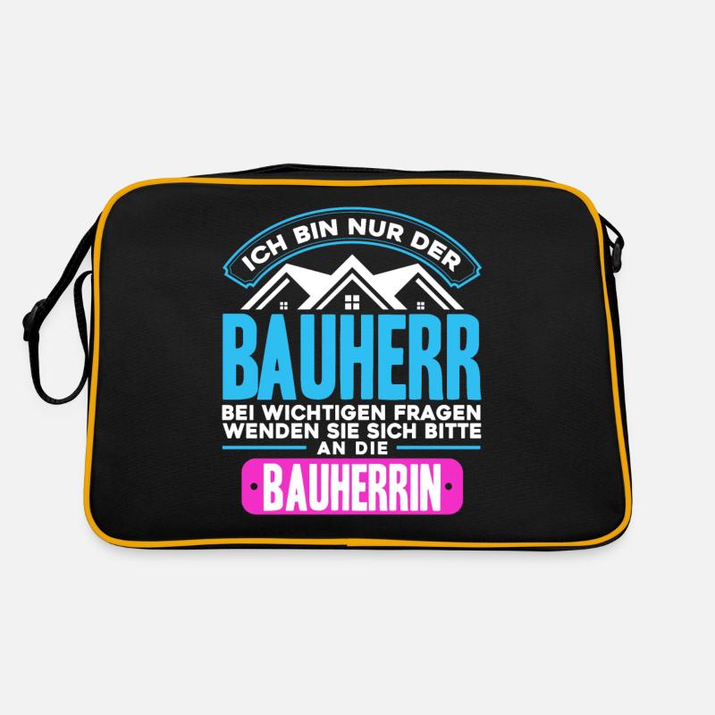 Ich Bin Nur der Bauherr Retro Tasche