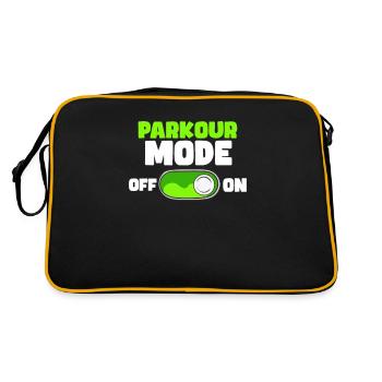 Parkour Gifts For Free Running - Retro Bag - black/gold - Back