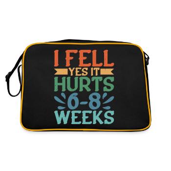 I Fell, Yes It Hurts, 6-8 Weeks 4 - Sac Retro - noir/or - Dos