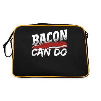 Bacon Jambon Oeufs Porc - Sac Retro - noir/or - Dos