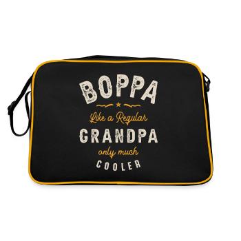 Boppa Like a Regular Grandpa - Retro Bag - black/gold - Back