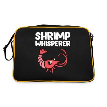 Crevettes Whisperer Fruits de mer Love Shrimps - Sac Retro - noir/or - Dos