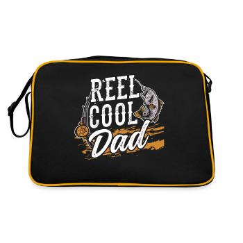 Reel Cool Dad Fishing Angler Fishing Fisherman - Retro Bag - black/gold - Back