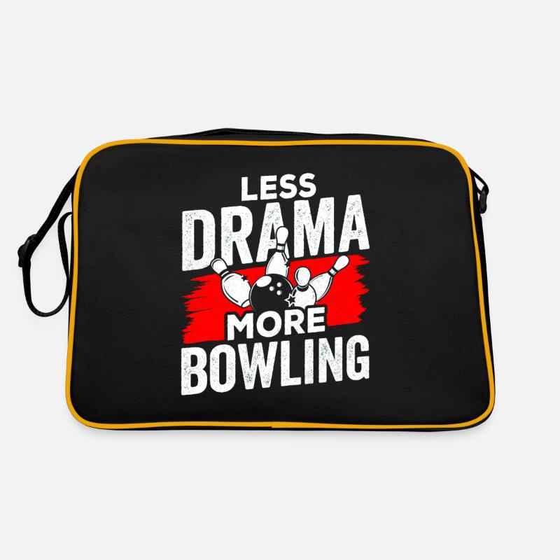 Moins de drame Plus de dictons de quilles motivation Sac Retro