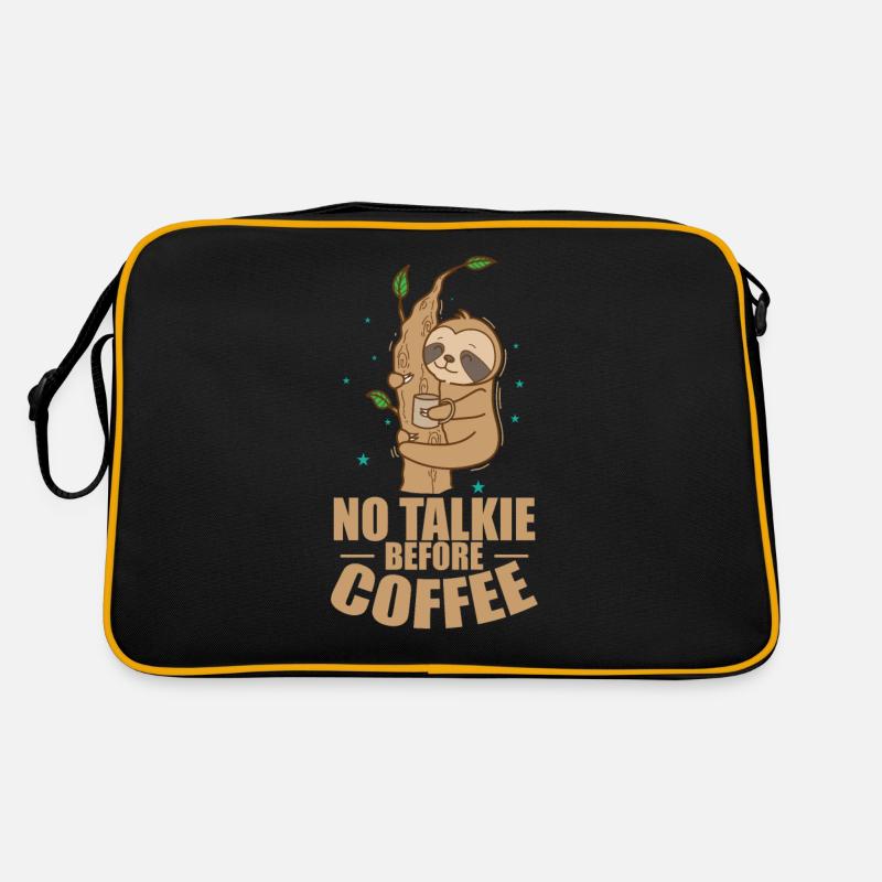Pas parlant avant Coffee Sloth Lazy Sac Retro