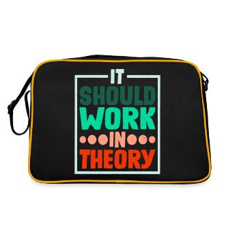 It Should Work In Theory 4 - Retro Bag - black/gold - Back