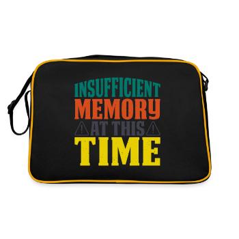 Insufficient Memory At This Time 9 - Retro Bag - black/gold - Back