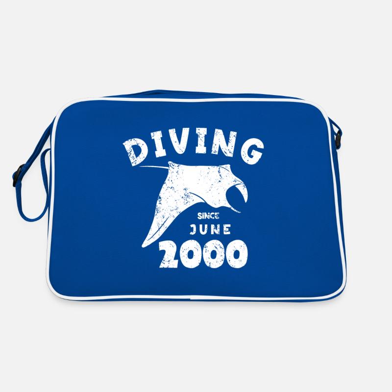 Taucher Geburtstag - Diving since Juni 2000 Retro Tasche