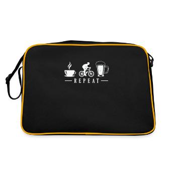 Café Vélo Bière Répéter Vélo Ride - Sac Retro - noir/or - Dos
