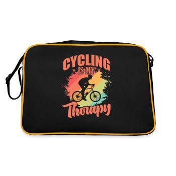 Le cyclisme est ma thérapie Fahrrad fahren Fitness - Sac Retro - noir/or - Dos