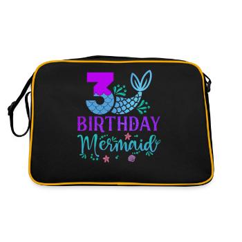 3ème anniversaire Sirène - Sac Retro - noir/or - Dos
