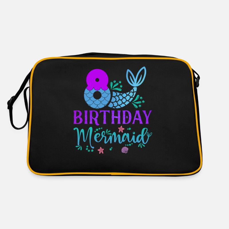 8e anniversaire Sirène Sac Retro