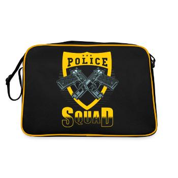 Police Command - Retro Bag - black/gold - Back