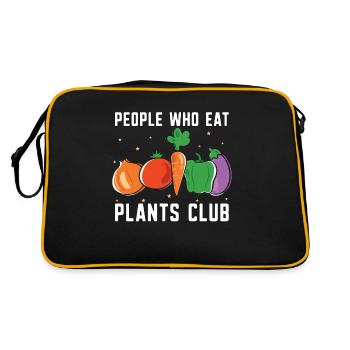Vegan Diet People Who Eat Meat Free Healthy Eating - Retro Bag - black/gold - Back