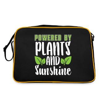 Vegan Diet Powered By Plants Meatless Dairy Free - Retro Bag - black/gold - Back