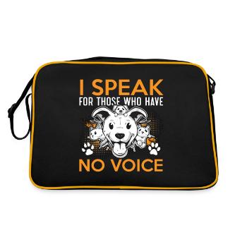 Bien-être animal Je parle au nom des adoptions Travailleur animalier - Sac Retro - noir/or - Dos