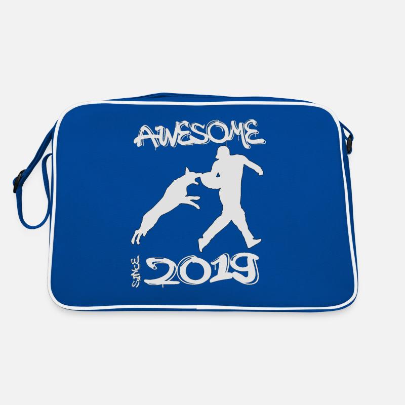 Awesome since 2019. Agility, Hundetraining Retro Tasche
