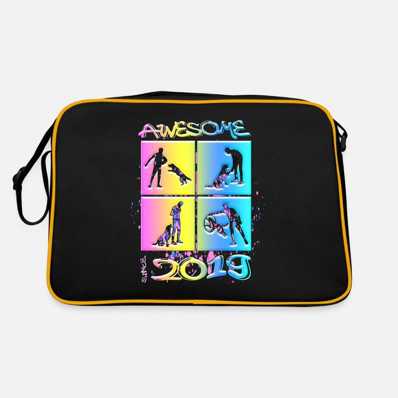Awesome since 2019. Agility, Hundetraining Retro Tasche