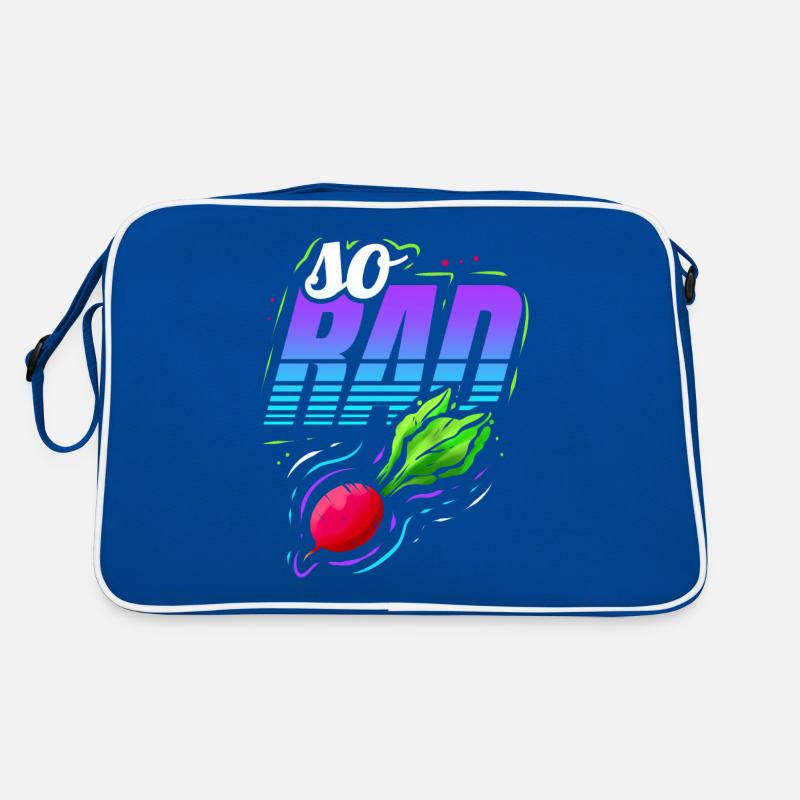 So Rad - Vegetarian Radish - Go Vegan Retro Tasche