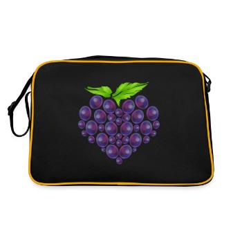 Vitis Vigne de Baies en forme de Cœur - Végétarien - Sac Retro - noir/or - Dos