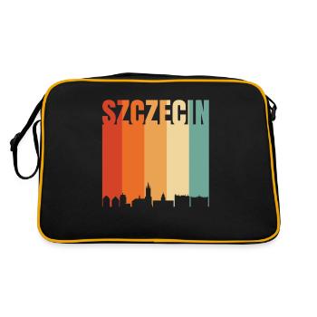 Szezecin Pologne Skyline - Sac Retro - noir/or - Dos