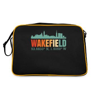 Wakefield UK Skyline - Retro Bag - black/gold - Back