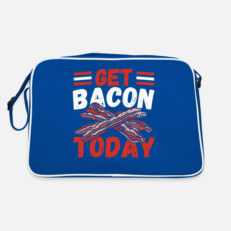 Get Bacon Today Pig Ham Bacon and Egg Retro Bag