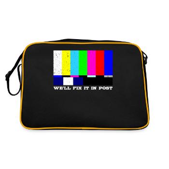 Filmemacher Regie Hollywood Kamera Produzent Kamer - Retro Tasche - Schwarz/Gold - Hinten