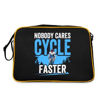 Niemand Kümmert Es Fahr Schneller Fahhrad Team - Retro Tasche - Schwarz/Gold - Hinten