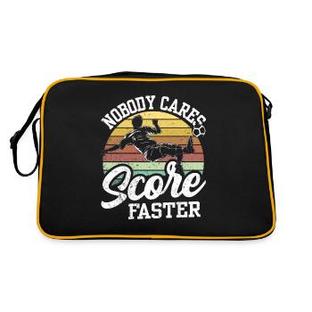 Tout le monde s’en fout Marquer des buts plus rapidement - Sac Retro - noir/or - Dos