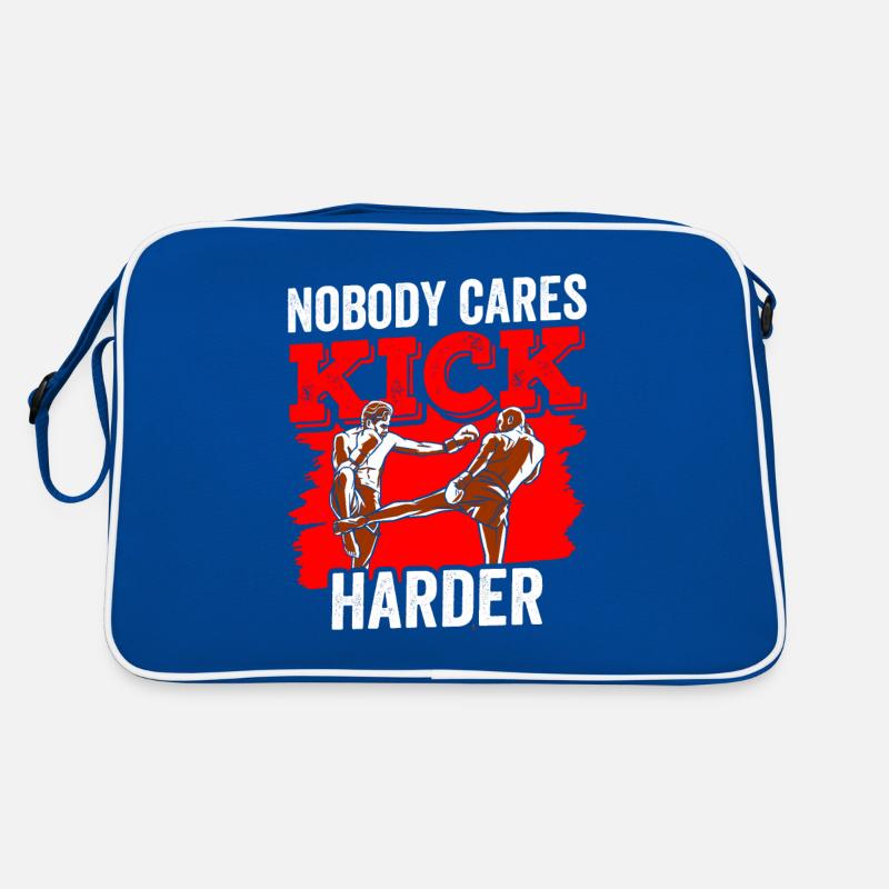 Niemand Interessiert Es Kick Härter Kickboxen Team Retro Tasche