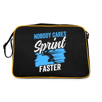 Nobody cares Sprint faster sprint - Retro Bag - black/gold - Back