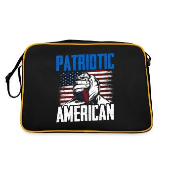 Patriote américain Patriote américain patriote - Sac Retro - noir/or - Dos