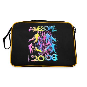 Génial depuis 2009. Agilité, Dressage de chiens - Sac Retro - noir/or - Dos