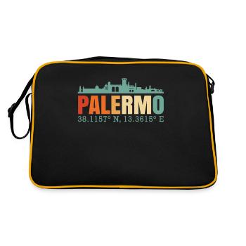 Palerme Italie Skyline - Sac Retro - noir/or - Dos