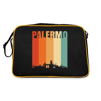 Palerme Italie Skyline - Sac Retro - noir/or - Dos
