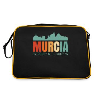 Murcie Espagne Skyline - Sac Retro - noir/or - Dos